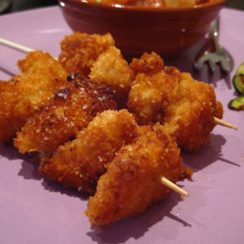 Spiedini di anatra al sesamo