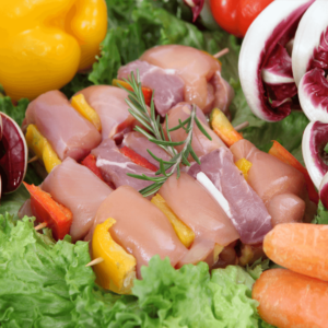 Spiedini di pollo alla salvia o al peperone