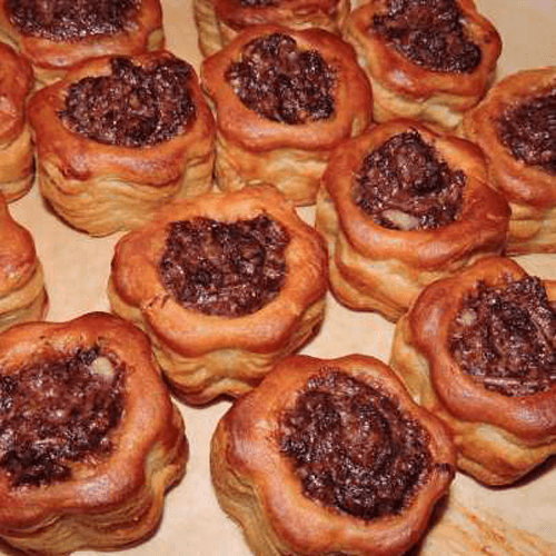 Vol au vent delicati ai fegatini di pollo